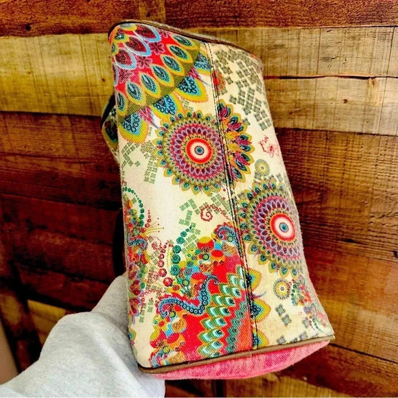 Desigual Rigido Galatic Handbag, Fuxia Rose - Picture 8 of 12